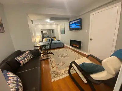 One room for rent from 2 bedroom Basement Apartment. Only for one person. Separate Basement Entrance...