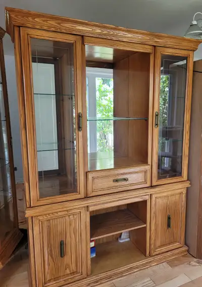 Oak Hutch/Cabinet  16x55x77, View more