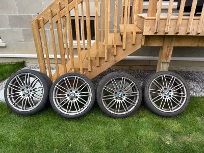Selling a set of OEM BMW wheels with tires. Wheels came off a 5th gen (2011) 3 series. Note: the whe...