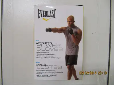 Everlast Weighted Power Gloves 1lb each M/L Size Brand NewInBox, View more