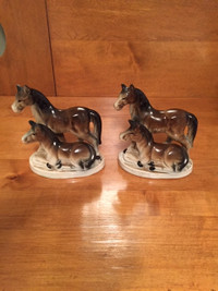 Set of Antique Ornaments- Mare with Her Colt