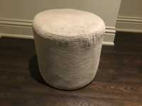 Upholstered ottoman $40