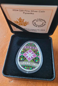 2024 Canada $20  Silver Pysanka Coin