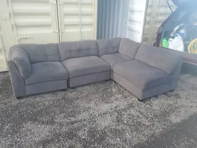 *Free Delivery* Grey Modular Costco Sectional Couch Sofa Chaise, View more
