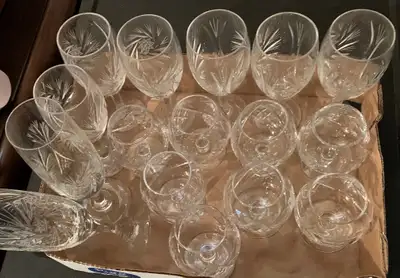 CRYSTAL GLASSES - $20, View more
