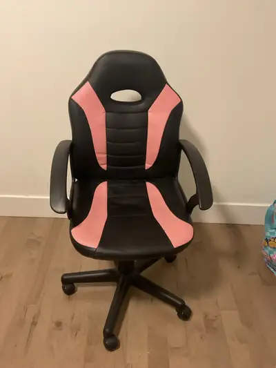 Desk Chair Comfortable Adjustable Gaming/work black and pink $70, View more