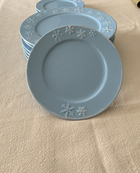 Light Blue Snowflake Dish Set