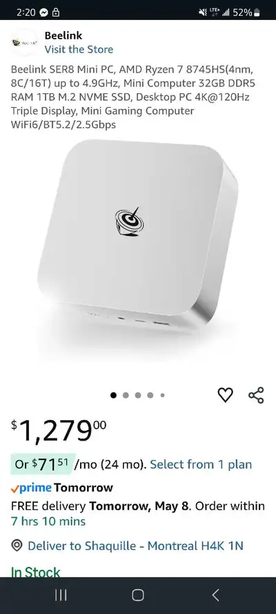 Mini PC Ryzen 7 1TB, View more