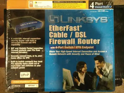Linksys firewall router, View more