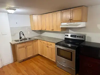 I am offering a basement for rent, featuring a full kitchen, a cozy fireplace, and a private bathroo...