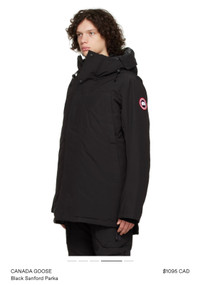 Brand new Canada Goose Men’s Parka Sanford black XS