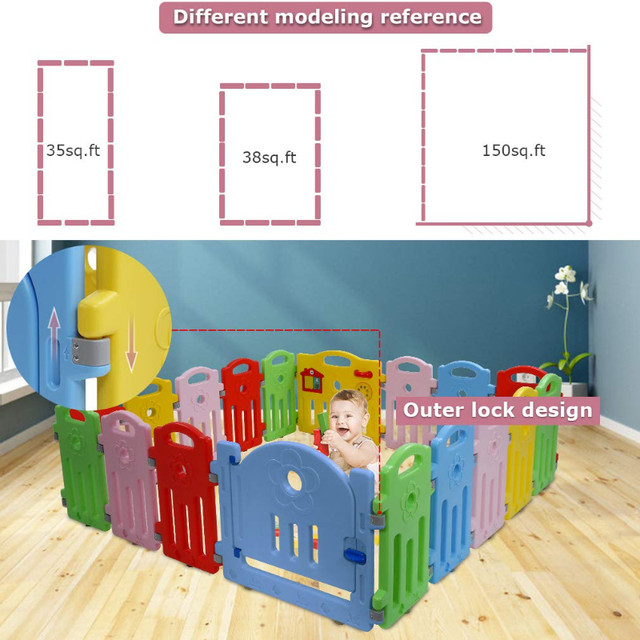 This baby playpen Perfect for baby and children up to 4 years of in Cribs in Calgary - Image 2