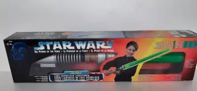 Star Wars Electronic Luke Skywalker Lightsaber Green 1995 Kenner, View more