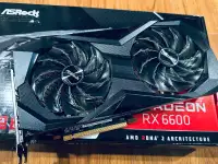 AsRock RX6600 Graphics Card - Like-New Condition