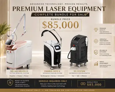 Laser Tattoo Removal + IPL + Cryo 6 – Full Clinic Equipment, View more