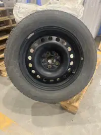 Winter tires on rims 