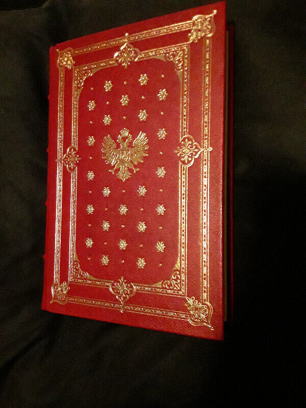 War & Peace by Leo Tolstoy. Leather Bound, 22k gold, silk moire in Fiction in Ottawa