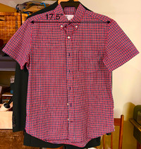 Gap Casual Shirt, S, blue/red/white check