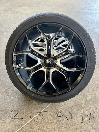 Asanti 22' wheels with Michelin Pilot Sport 4 S 275/40ZR22 Will fit GMC Canyon, Chevy Colorado, Cadi...