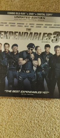 THE EXPENDABLES 3 BLU RAY WITH SLIP