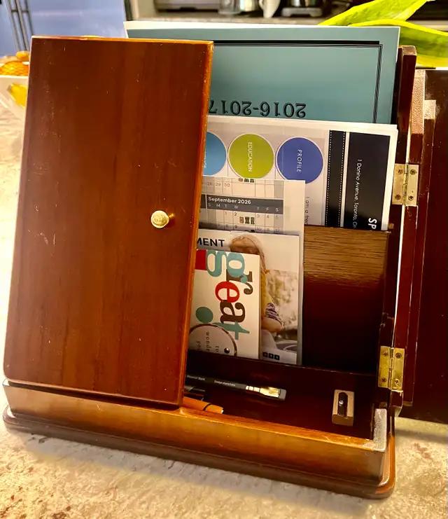  Wood wooden desktop, stationary organizer cabinet in Storage & Organization in City of Toronto - Image 5