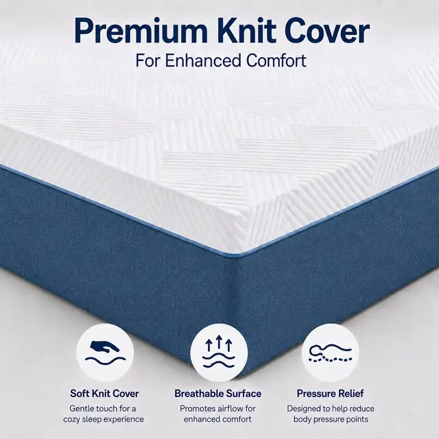 New GELBIY 6 inch Twin Mattress in Beds & Mattresses in Cambridge - Image 3