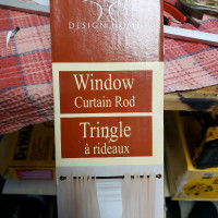 Window curtain rods.