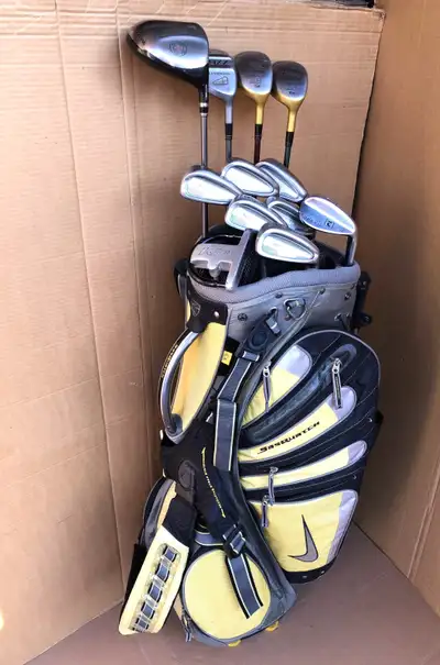 Golf clubs & golf bag, complete set – right hand, View more