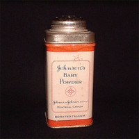 Johnson's Baby Powder Tin Rare Canadian Package