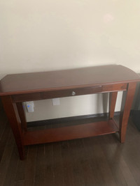 Solid Wooden Console Table with Drawer