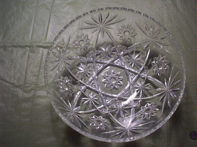 1960s Anchor Hocking clear crystal glass prescut Star of David dans Vaisselle et articles de cuisine  à Ville de Montréal