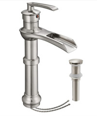 Brand New Brushed Nickel Bathroom Waterfall Faucet For Sale