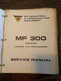 Massey 300 Crawler Tractor Loader and Angledozer Service Manual