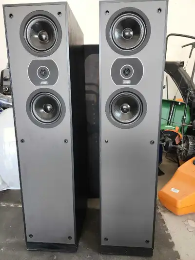 These API Image Concept 200 floorstanding tower speakers are a pair of classic, Canadian-made audio...