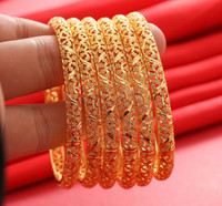 24k Dubai gold colour bangles 