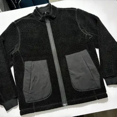 Lululemon High Pile Fleece Full Zip Jacket Sherpa Black Mens XL, View more