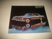 1978 FORD LTD DEALER SALES BROCHURE. LIKE NEW!