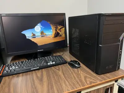 Acer Tower with Win10Pro64, SSD, DVD-RW, View more