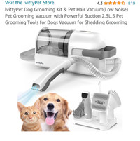 lvittyPet Dog Grooming Kit & Pet Hair Vacuum