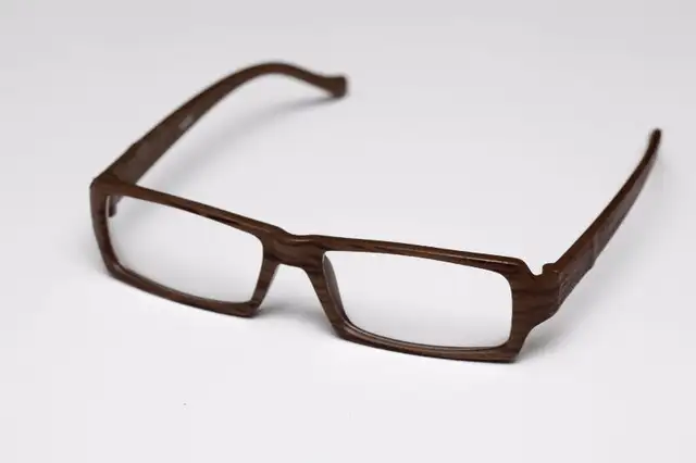 Lunettes en plastique simili-bois in Costumes in Sherbrooke - Image 2