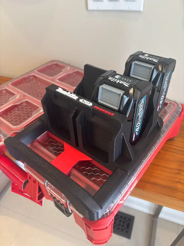 Packout Holder Caddy Carrier for 6x Makita XGT 40V Batteries in Power Tools in Markham / York Region - Image 4