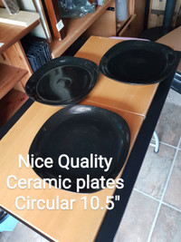 Nice Quality black Plates/circular 10 5"/set 3/$5