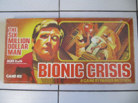 The Six Million Dollar Man Bionic Crisis Board Game Vintage 1975