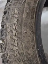 215 55 R17  winter studded tires 