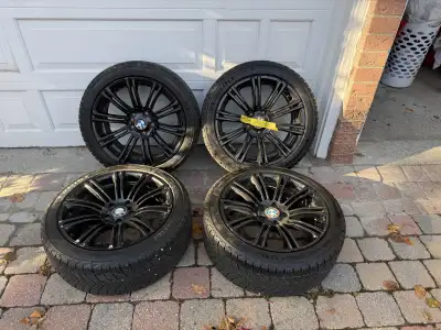BMW Michelin Winter Tires on Rims like New, came off a 2018 340i model , bought in mid season 2024 ....