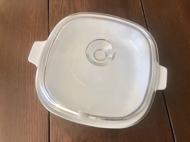 Vintage Corning Ware Square Dish Baking Serving Pyrex White65115210475138121