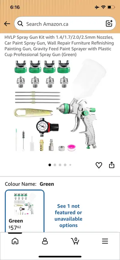 Achieve professional-grade finishes with this versatile HVLP spray gun kit, featuring a gravity-feed...