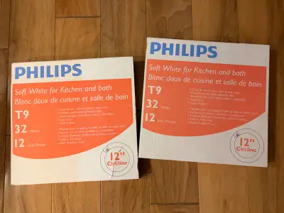 Two New Philips Circline T9 12" 32W lights, View more