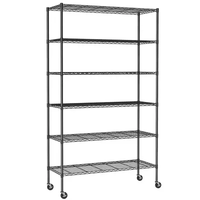 Storage Shelves  6-Shelf on Casters  48" L×18" W×82"H, View more