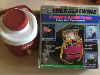 Large thermos and Large insulated food tote with strap